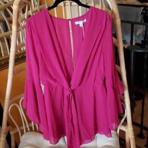 Fuschia jumpsuit from Vici Dolls